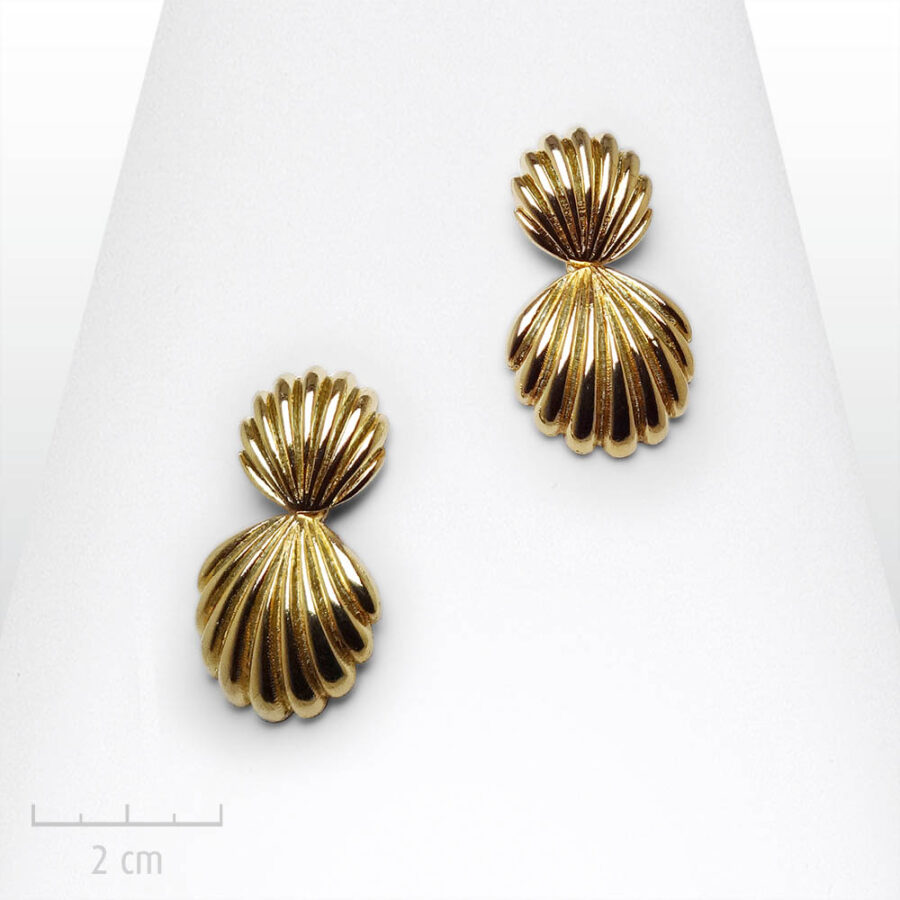 Boucles d'oreilles vintage Bergère New York plaqué or émail (D'occasion) à Morges pour CHF 30