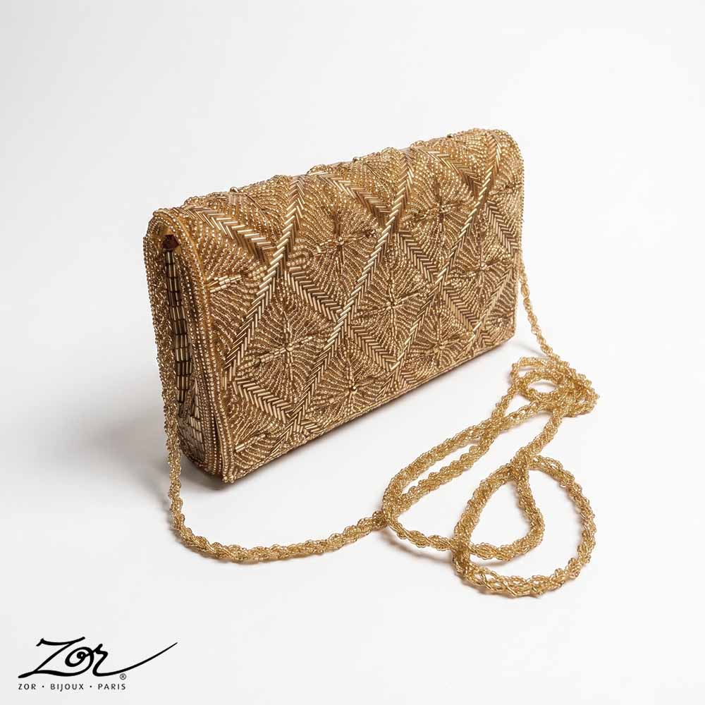 Déstockage de sac vintage: clutch perlé par Zor Paris 2