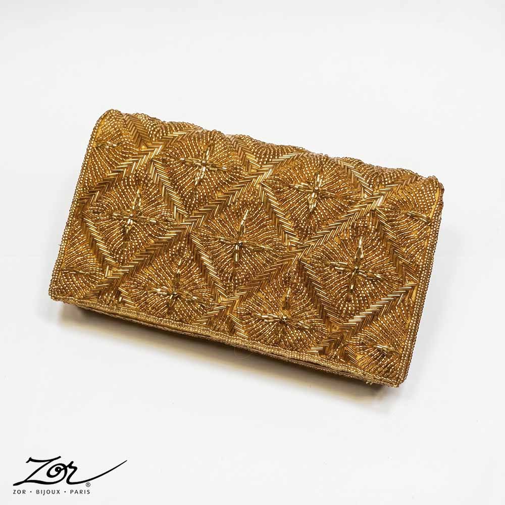 Déstockage de sac vintage: clutch perlé par Zor Paris 3